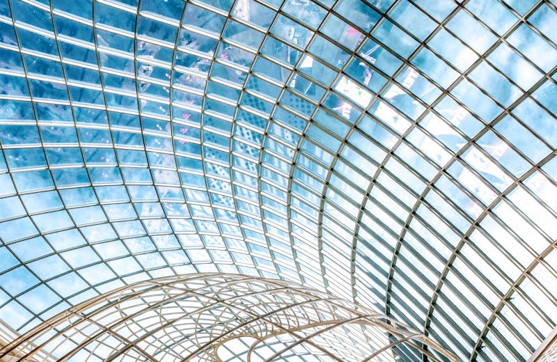 Glass skylight roof system
